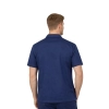 Bluza medyczna męska z kołnierzem granatowa krótki rękaw roz.3XL